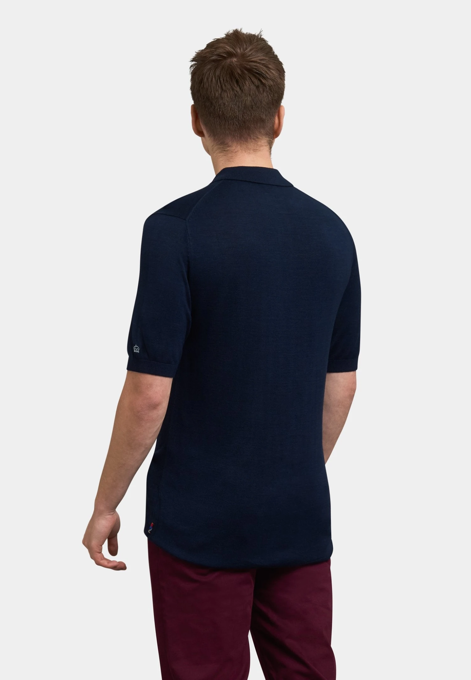 Stokes Knit Polo - Merc 4 Stokes Knit Polo - Merc - Image 2