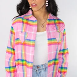 Care Bears Cheer Bear Flannel Shirt - Cakeworthy -HELL BUNNY SHOP 29 1240x 93dee2f9 d9c0 4089 ae94 2ab29cefd65a