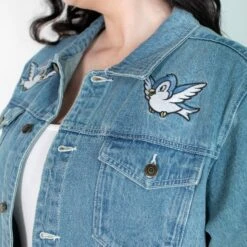 Snow White And The Seven Dwarves Anniversary Denim Jacket - Cakeworthy -HELL BUNNY SHOP 30