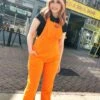 Highlighter Orange Dungarees - Run & Fly -HELL BUNNY SHOP 365692361 681779303966346 9179032774402115782 n