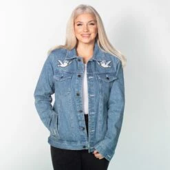 Snow White And The Seven Dwarves Anniversary Denim Jacket - Cakeworthy -HELL BUNNY SHOP 53