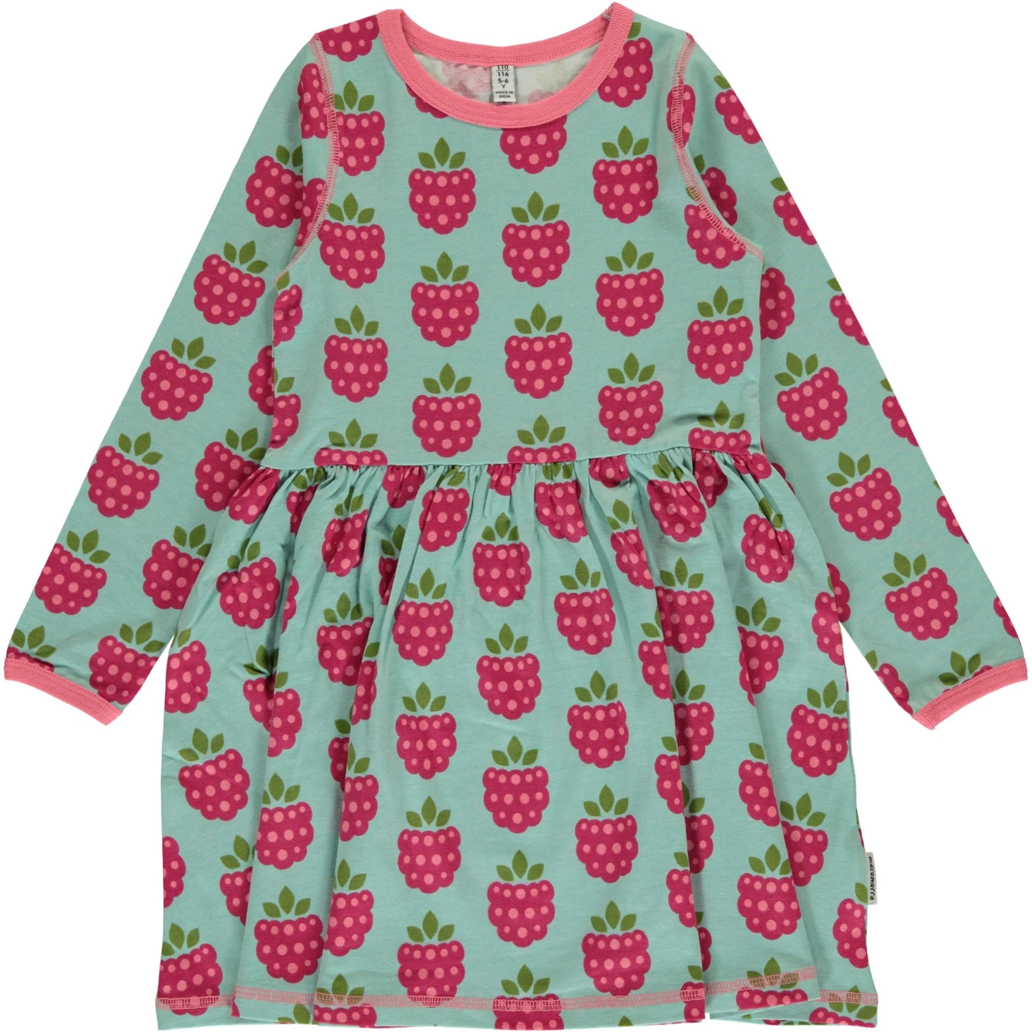 Children's Raspberry Spin Dress - Maxomorra 4 Children's Raspberry Spin Dress - Maxomorra - Image 2