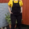 Black Stretch Corduroy Dungarees - Run & Fly -HELL BUNNY SHOP 600CB34B DE68 4484 A9AE BB74721FE56F 1