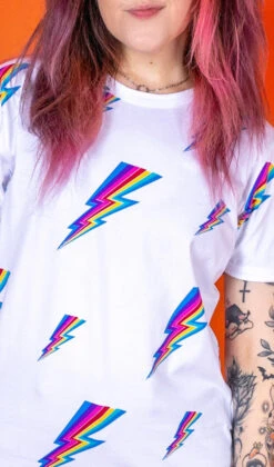 White Lightning Bolt Short Sleeve T-Shirt - Run & Fly -HELL BUNNY SHOP 6D5622FD 2B37 4F52 9949 FFA2A0E0FFC7 590x 68c5c6be b5ca 46fa 9797 75e1a04d6253