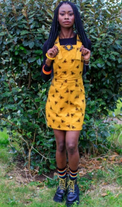 Bee Cord Pinafore - Run & Fly