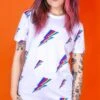 White Lightning Bolt Short Sleeve T-Shirt - Run & Fly -HELL BUNNY SHOP AAC653EF 4828 44B9 A77B C1A715318277 2000x fadc92c3 9fc8 43ce a09d af1f535e5f84