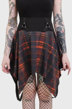 Amberic Skirt - Killstar -HELL BUNNY SHOP AMBERIC SKIRT W B 500x 49d42565 e2a4 479a 96fd d673104dd442
