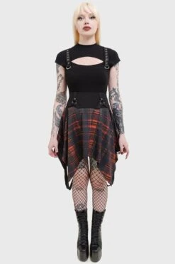 Amberic Skirt - Killstar -HELL BUNNY SHOP AMBERIC SKIRT W C