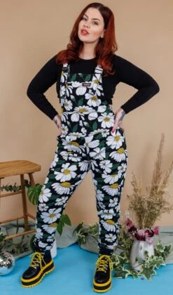 Daisy Black Dungarees - Run & Fly