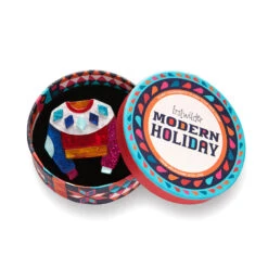 Seasonal Sweater Brooch - Erstwilder Modern Holiday -HELL BUNNY SHOP AS1BH15SeasonalSweaterBrooch 3