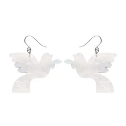 Peace & Love Drop Earrings - Erstwilder Modern Holiday (Last Available) -HELL BUNNY SHOP AS1EG01Peace LoveDropEarrings 2