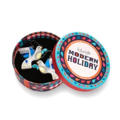 Peace & Love Drop Earrings - Erstwilder Modern Holiday (Last Available) -HELL BUNNY SHOP AS1EG01Peace LoveDropEarrings 3