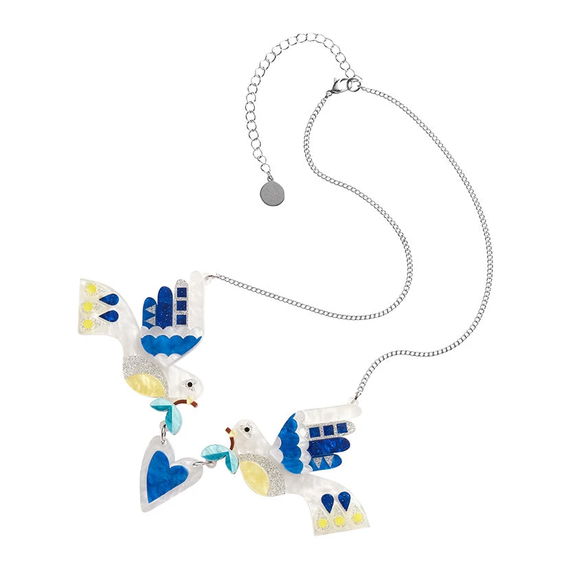 Peace & Love Necklace - Erstwilder Modern Holiday 6 Peace & Love Necklace - Erstwilder Modern Holiday - Image 4