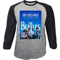 The Beatles 8 Days A Week Movie Poster Raglan T-Shirt