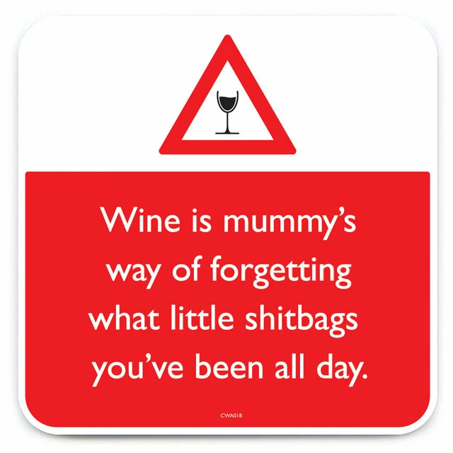 Wine Shitbags Coaster 3 Wine Shitbags Coaster