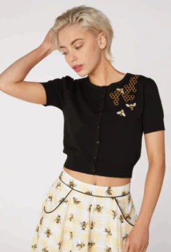 Bee Embroidered Cardigan - Dangerfield