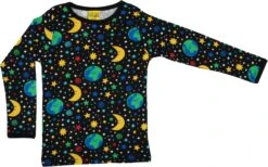 Adult's Mother Earth Black Organic Long Sleeved T-Shirt - Duns Sweden (Last Available)