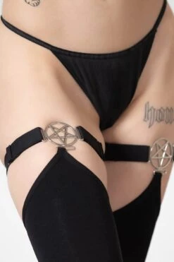 Fiendish Hold Up Stockings - Killstar