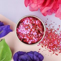 Flamingo Blend Biodegradable Glitter 6g Tin - Eco Stardust -HELL BUNNY SHOP Flamingo No Border