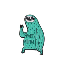 Sloth The Party Animal Enamel Pin Badge