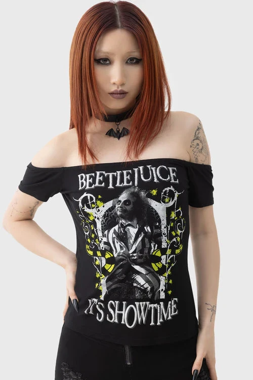Ghost With The Most Bardot Top - Killstar X Beetlejuice 8 Ghost With The Most Bardot Top - Killstar X Beetlejuice - Image 6
