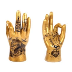 Gold Palmistry Hand 22.5cm