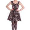 Idaho Black Sugar Skull Mini Dress - Hell Bunny (Last Available)