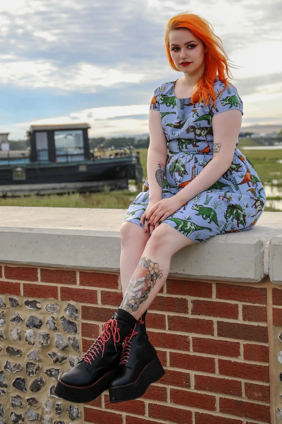 Jurassic Adventure Dinosaur Tea Party Dress - Run & Fly 4 Jurassic Adventure Dinosaur Tea Party Dress - Run & Fly - Image 2