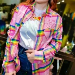 Care Bears Cheer Bear Flannel Shirt - Cakeworthy