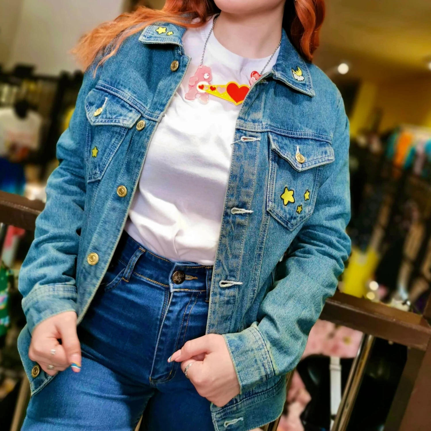 Care Bears Denim Jacket - Cakeworthy 4 Care Bears Denim Jacket - Cakeworthy - Image 2