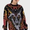 Inferno Hallowmas Sweater - Killstar 2 Inferno Hallowmas Sweater - Killstar -HELL BUNNY SHOP INFERNO HALLOWMAS SWEATER W E