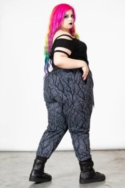 Into The Woods Joggers - Killstar -HELL BUNNY SHOP INTO THE WOODS JOGGERS PLUS W 3