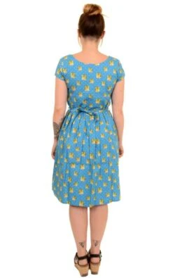 Kitsch Polka Dot Kitty Tea Party Dress - Run & Fly (Last Available) -HELL BUNNY SHOP JM1676 Polka Dot Cat Dress Web 4 1024x1024 2x e628f50e fa64 4ade 8f6b 6c2a9d95dd76