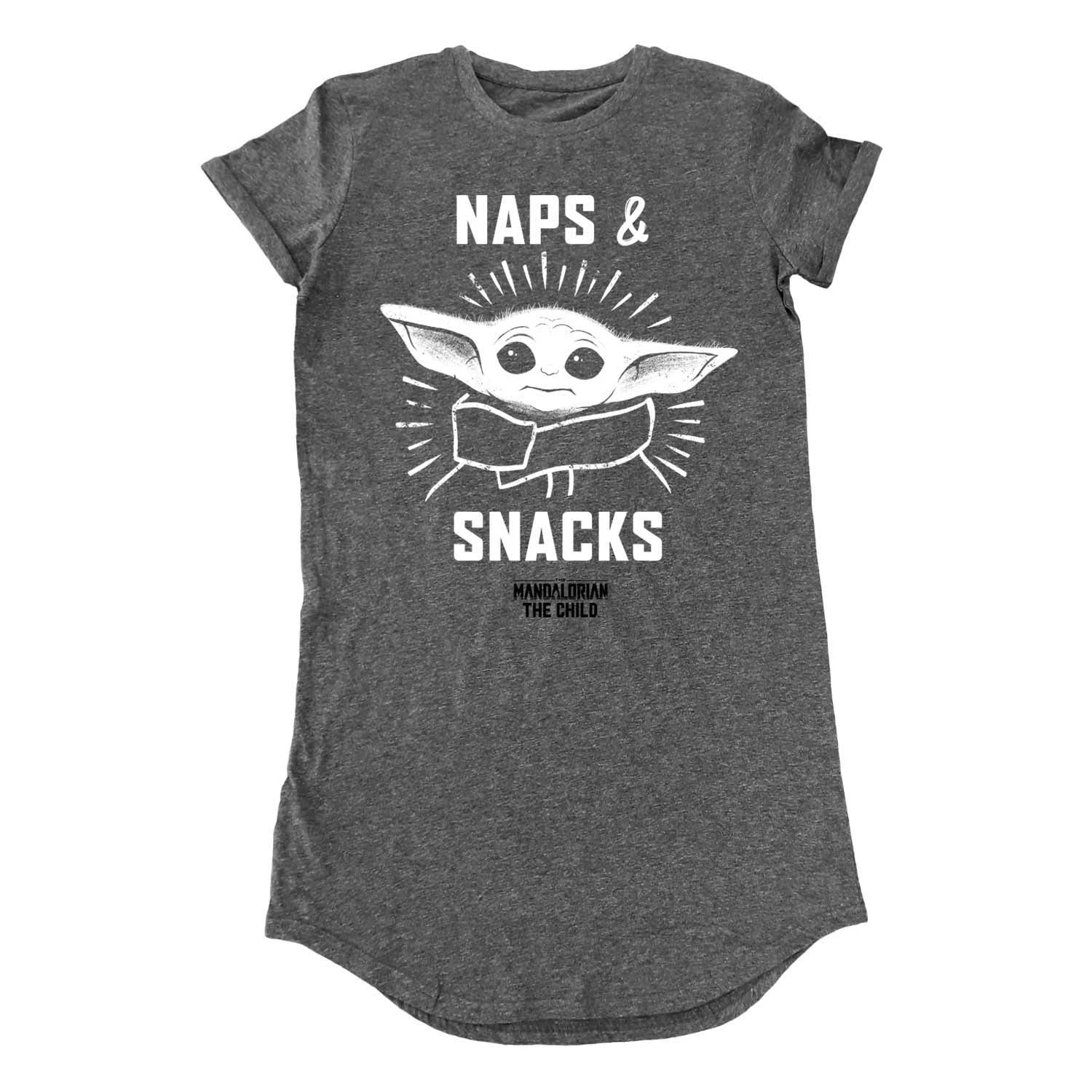 Star Wars The Mandalorian The Child Snacks And Naps T-Shirt Dress 3 Star Wars The Mandalorian The Child Snacks And Naps T-Shirt Dress