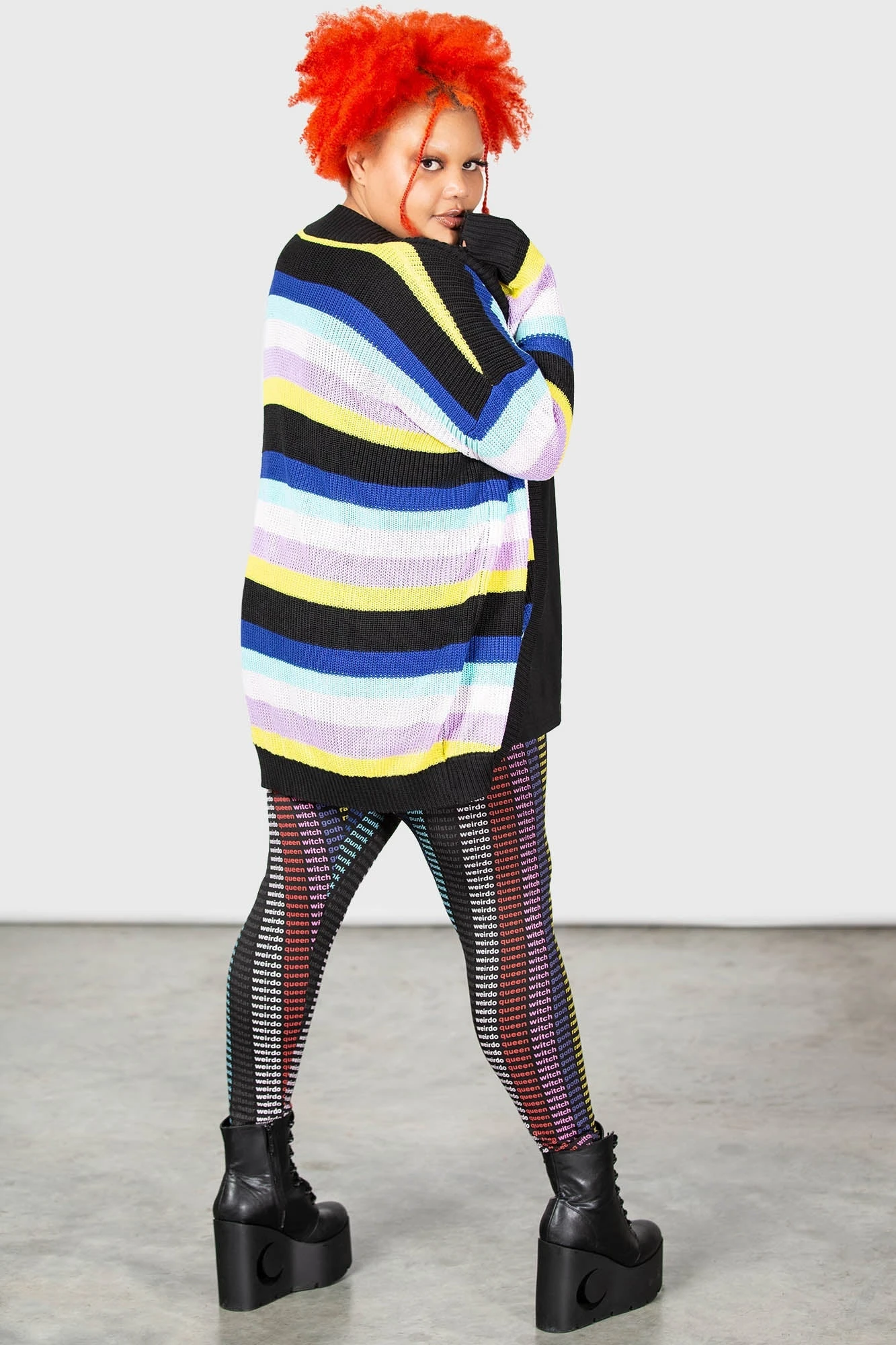 Neon Rainbow Cardigan - Killstar 4 Neon Rainbow Cardigan - Killstar - Image 2