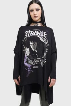 One Big Dark Room Tunic Top - Killstar X Beetlejuice -HELL BUNNY SHOP ONE BIG DARK ROOM TUNIC TOP W C