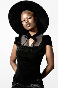 Paradise Lost Black Velvet Top - Killstar