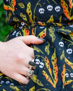 Poison And Plants Stretch Belted Tea Dress With Pockets - Run & Fly X Clare Lewis -HELL BUNNY SHOP POISONDRESSNEW5 540x 6b6e1956 e854 4759 b4b9 c17788db2f2e