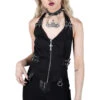 Ravana Pinstripe Cross Vest Top - Killstar