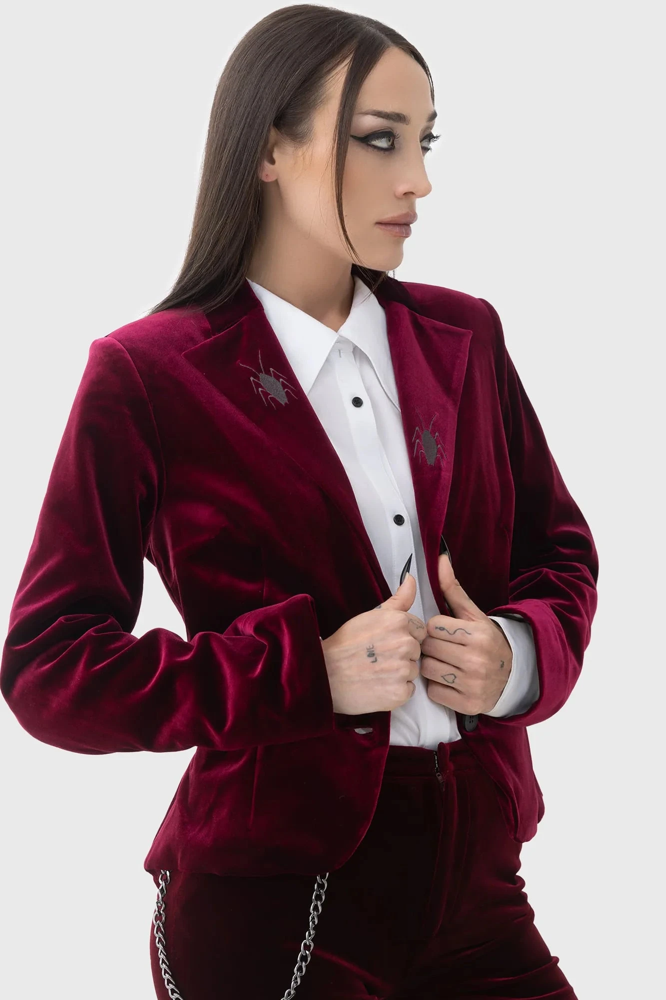 Recently Deceased Shrunken Blazer - Killstar X Beetlejuice 3 Recently Deceased Shrunken Blazer - Killstar X Beetlejuice