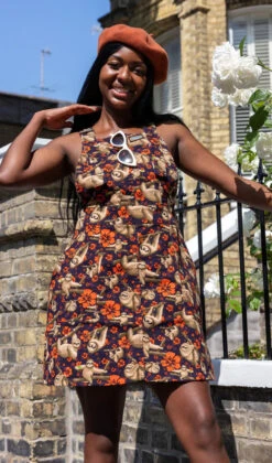 Island Time Sloth Stretch Pinafore - Run & Fly [Last Available]