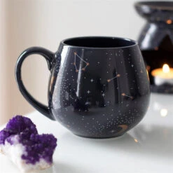 Purple Constellation Rounded Mug -HELL BUNNY SHOP ST 17831 2