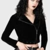Twilight Goddess Biker Jacket - Killstar 1 Twilight Goddess Biker Jacket - Killstar -HELL BUNNY SHOP TWILIGHT GODESS BIKER JACKET W B