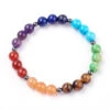 Beaded Chakra Gemstone Stretch Bracelet 57mm