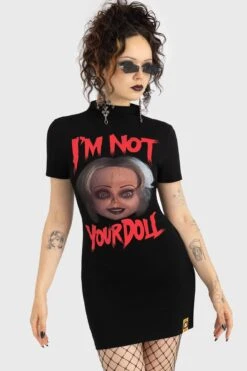 You're A Real Doll Mini Dress - Killstar X Chucky -HELL BUNNY SHOP YOU RE A REAL DOLL MINI DRESS W B 3abbb4f7 be21 4d20 a9ea fd61945eeee1