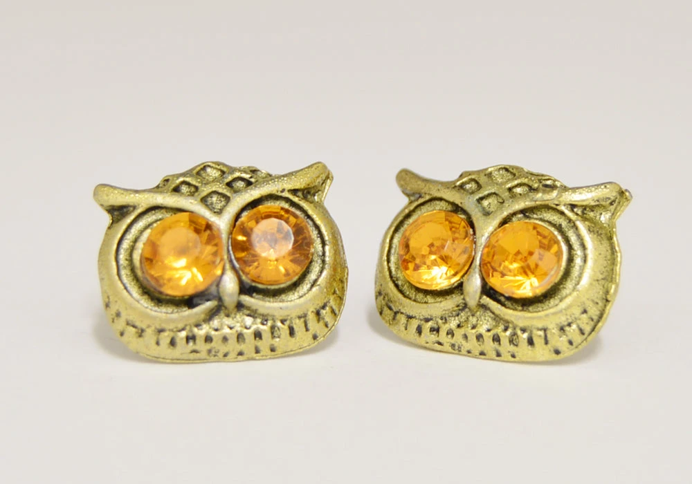 Owl Gem Stud Earrings (Last Available) 4 Owl Gem Stud Earrings (Last Available) - Image 2