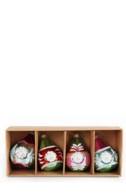 Glass Bauble Vintage Tear Drop Decorations - Temerity Jones