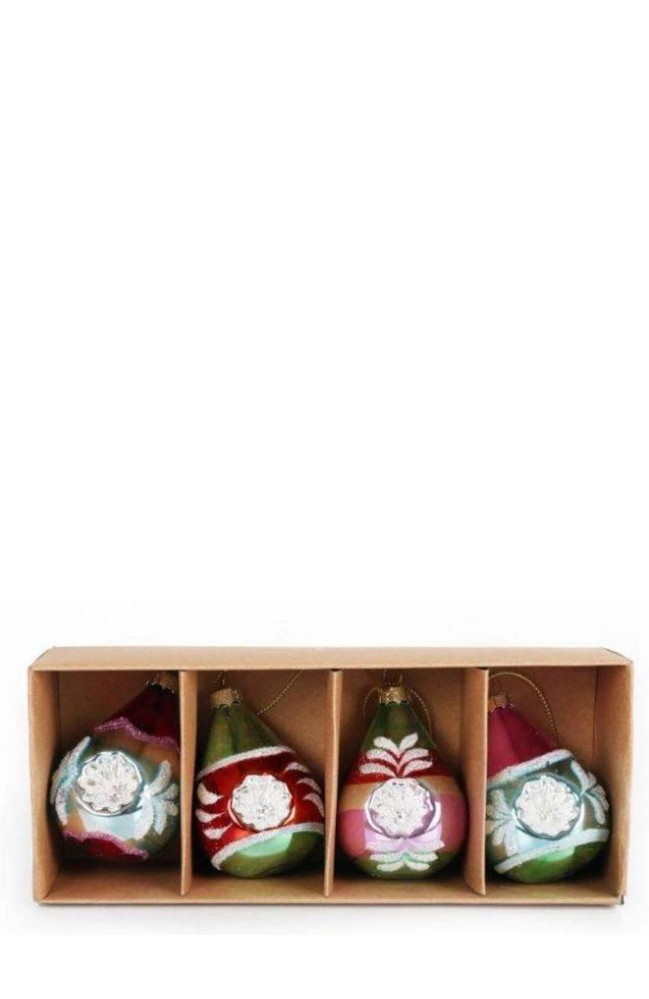 Glass Bauble Vintage Tear Drop Decorations - Temerity Jones 3 Glass Bauble Vintage Tear Drop Decorations - Temerity Jones