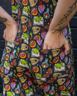 Bewitched Stretch Twill Dungarees - Run & Fly 10 Bewitched Stretch Twill Dungarees - Run & Fly -HELL BUNNY SHOP bewitcheddungas2 1