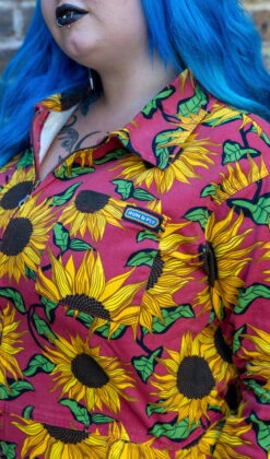 Red Sunflower Twill Boiler Suit - Run & Fly -HELL BUNNY SHOP boiler7 590x f8d0c71b e983 443d ac9b 365f3320187f